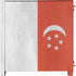 Singapore Flag Distressed Corsair 4000D Tempered Glass Mid-Tower ATX Case Skin