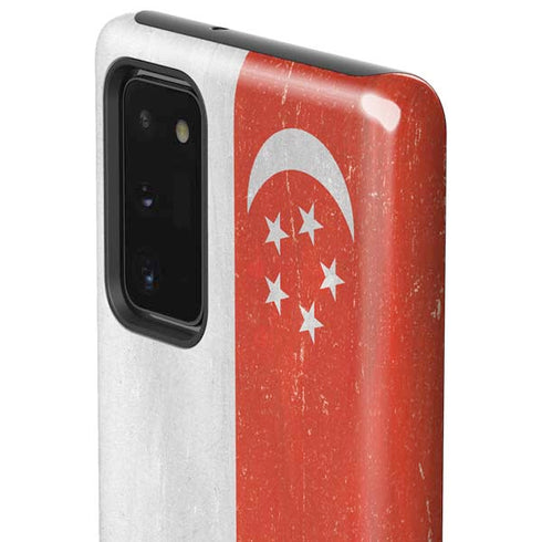 Singapore Flag Distressed Galaxy Note20 5G Pro Case