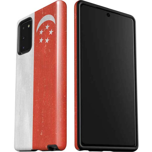 Singapore Flag Distressed Galaxy Note20 5G Pro Case