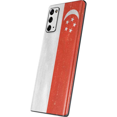 Singapore Flag Distressed Galaxy Note20 5G Skin