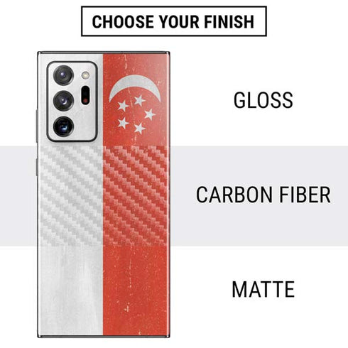 Singapore Flag Distressed Galaxy Note20 Ultra 5G Skin