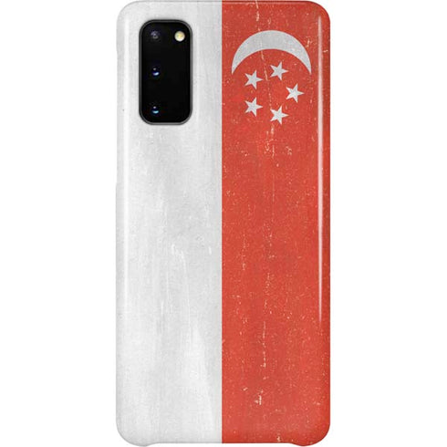 Singapore Flag Distressed Galaxy S20 Lite Case