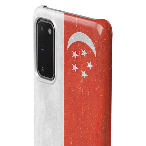 Singapore Flag Distressed Galaxy S20 Lite Case