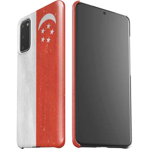 Singapore Flag Distressed Galaxy S20 Lite Case