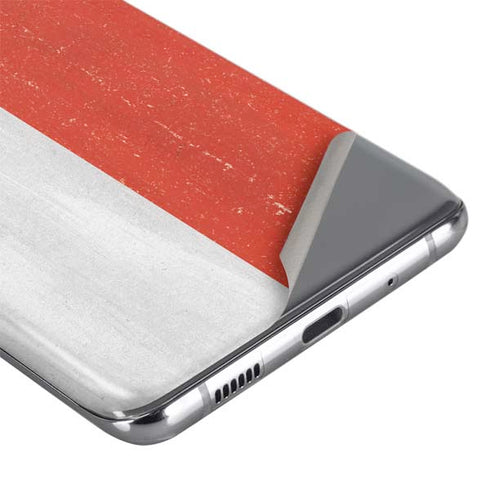 Singapore Flag Distressed Galaxy S20 Skin
