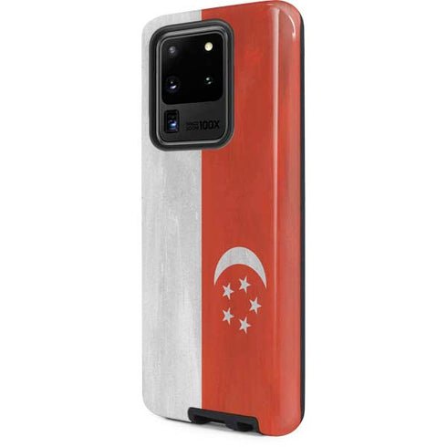 Singapore Flag Distressed Galaxy S20 Ultra 5G Pro Case