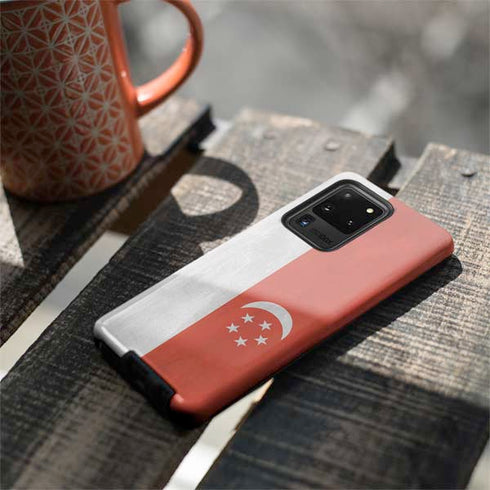 Singapore Flag Distressed Galaxy S20 Ultra 5G Pro Case