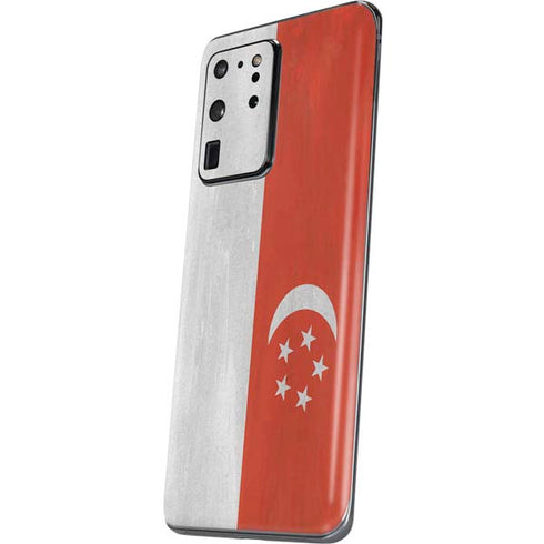Singapore Flag Distressed Galaxy S20 Ultra 5G Skin