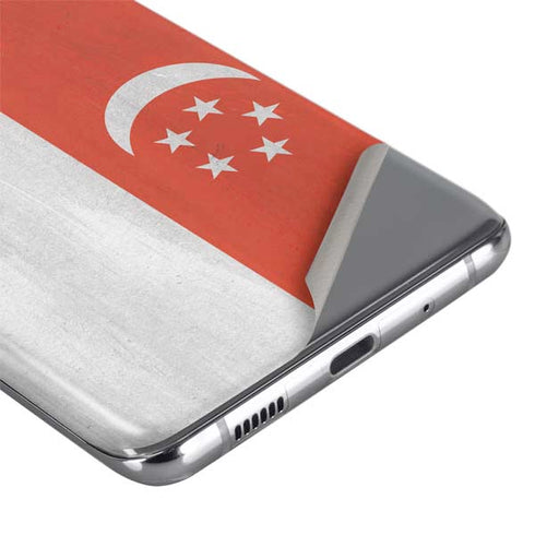 Singapore Flag Distressed Galaxy S20 Ultra 5G Skin