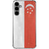 Singapore Flag Distressed Galaxy S24 Plus Clear Case
