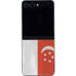 Singapore Flag Distressed Galaxy Z Flip5 5G Skin