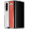 Singapore Flag Distressed Galaxy Z Fold4 5G Clear Case