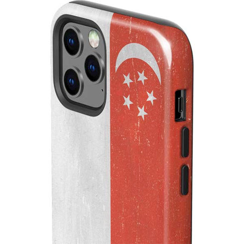 Singapore Flag Distressed iPhone 12 Pro Max Impact Case