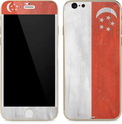 Singapore Flag Distressed iPhone 6/6s Skin