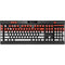 Singapore Flag Distressed K95 RGB PLATINUM Mechanical Gaming Keyboard Skin