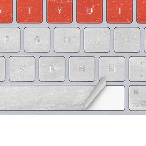 Singapore Flag Distressed Magic Keyboard Skin