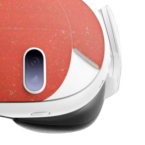 Singapore Flag Distressed Meta Quest 3 Skin