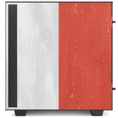 Singapore Flag Distressed NZXT H510 Compact ATX Mid-Tower Case Skin