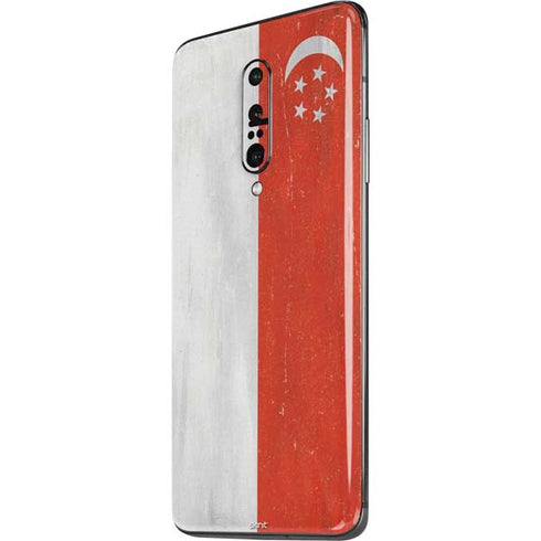Singapore Flag Distressed OnePlus 7 Pro Skin