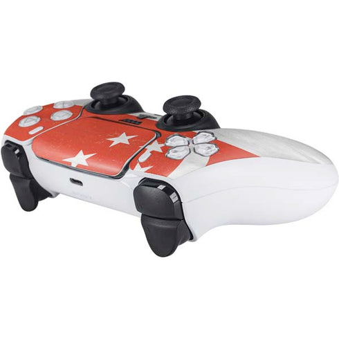 Singapore Flag Distressed PS5 Controller Skin