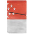 Singapore Flag Distressed PS5 Slim Disk Console Skin