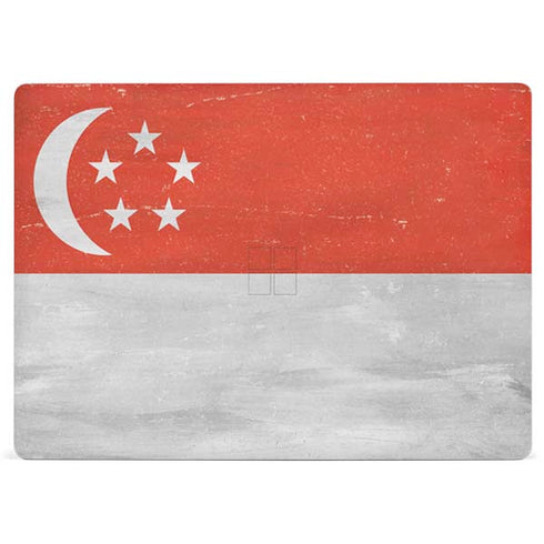 Singapore Flag Distressed Surface Laptop 3 13.5in Skin