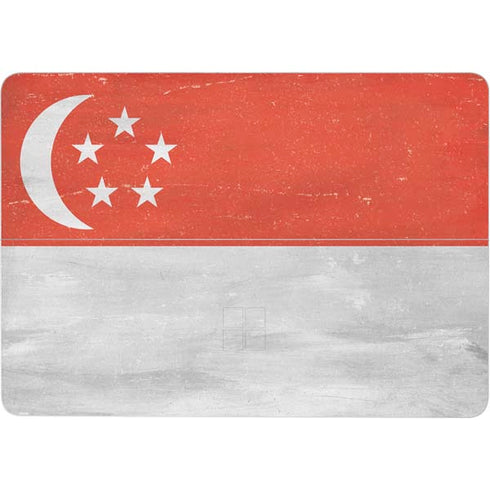Singapore Flag Distressed Surface Laptop Studio Skin