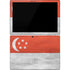 Singapore Flag Distressed Surface Pro 7 Skin