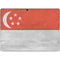 Singapore Flag Distressed Surface Pro 9 Skin