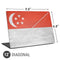 Singapore Flag Distressed Universal Laptop 12in (9.8 x 6.8in) Skin