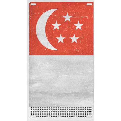 Singapore Flag Distressed Xbox Series S Bundle Skin