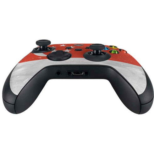Singapore Flag Distressed Xbox Series X Controller Skin