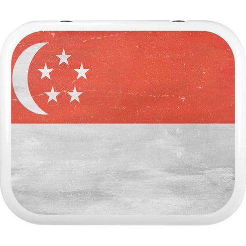 Singapore Flag Distressed YETI Roadie 24 Hard Cooler Skin