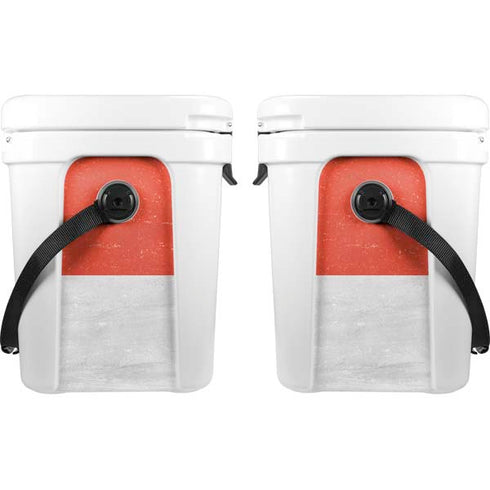 Singapore Flag Distressed YETI Roadie 24 Hard Cooler Skin