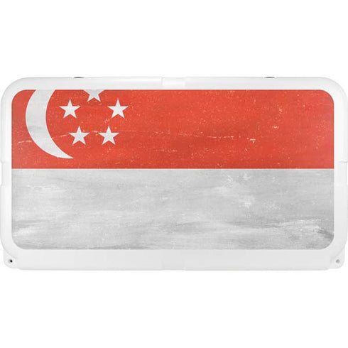 Singapore Flag Distressed YETI Tundra 75 Hard Cooler Skin
