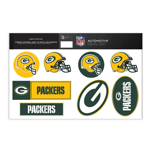 Green Bay Packers Large Decal Pack