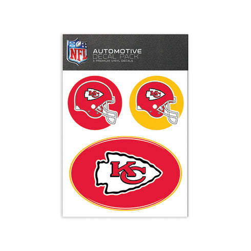 Kansas City Chiefs Medium Decal Pack