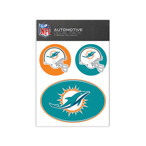 Miami Dolphins Medium Decal Pack
