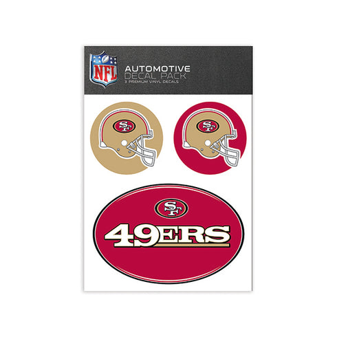 San Francisco 49ers Medium Decal Pack