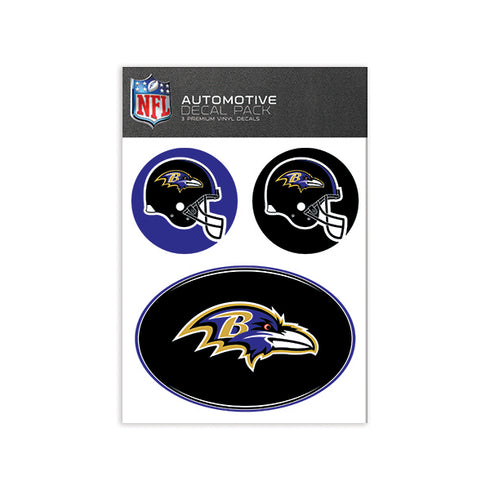 Baltimore Ravens Medium Decal Pack
