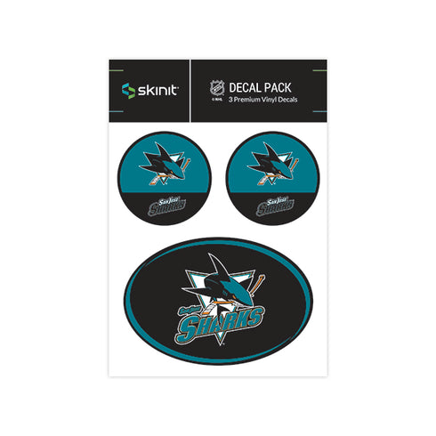 San Jose Sharks Medium Decal Pack