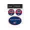Columbus Blue Jackets Medium Decal Pack
