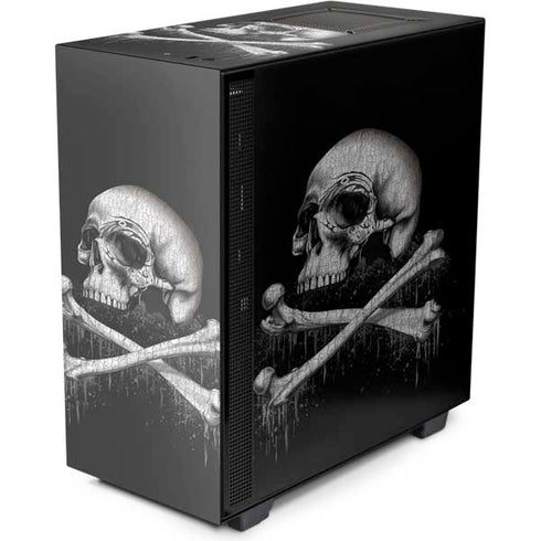 Alchemy Carta Blackbloods Bones NZXT H510 Compact ATX Mid-Tower Case Skin
