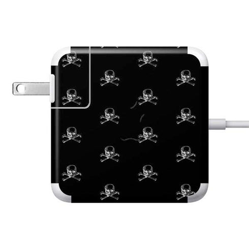 Alchemy Skull and Crossbone Pattern 85W Power Adapter (15 and 17 inch MacBook Pro Charger) Skin