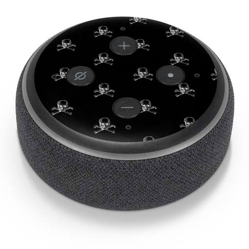 Alchemy Skull and Crossbone Pattern Amazon Echo Dot Skin