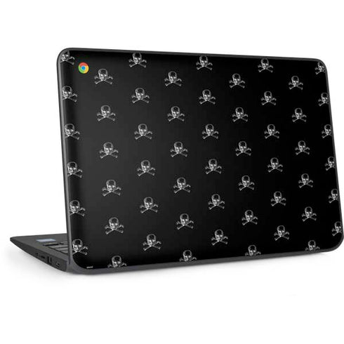 Alchemy Skull and Crossbone Pattern HP Chromebook Skin