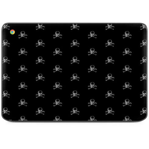Alchemy Skull and Crossbone Pattern HP Chromebook Skin