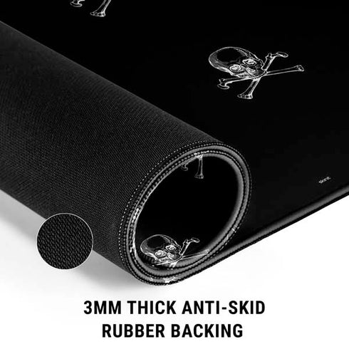 Alchemy Skull and Crossbone Pattern Gaming Mouse Pad