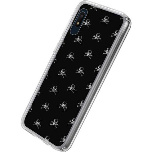 Alchemy Skull and Crossbone Pattern Galaxy A10e Clear Case
