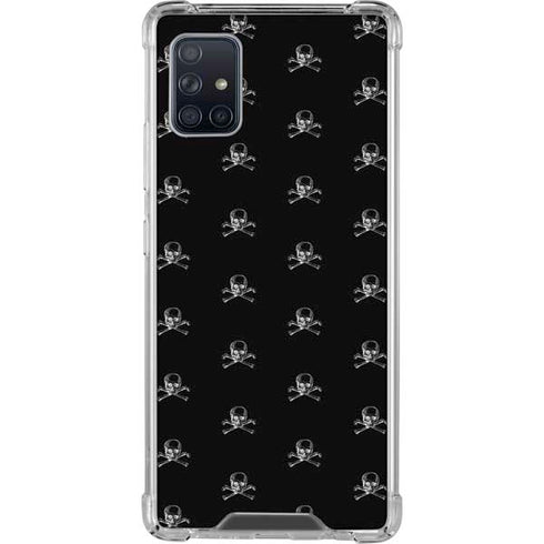 Alchemy Skull and Crossbone Pattern Galaxy A51 5G Clear Case